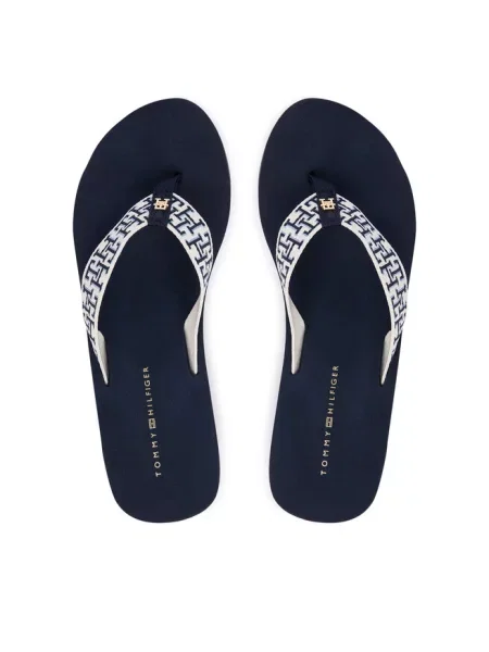 Japonki Tommy Hilfiger granatowe