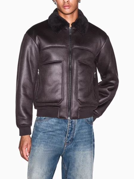 Демісезонна куртка Armani Exchange темно-коричневий коричнева
