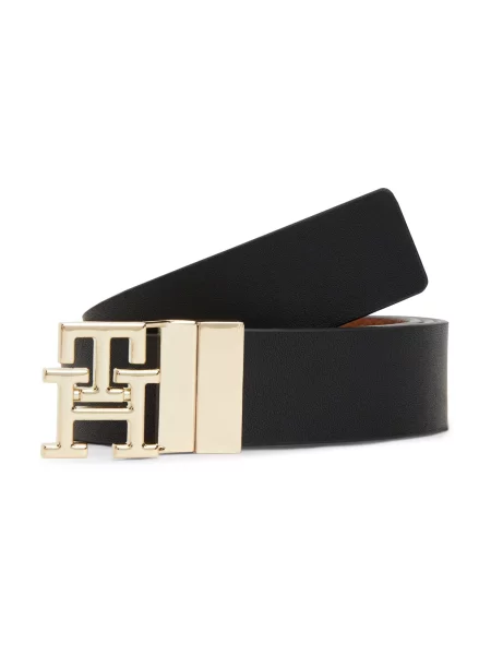 TOMMY HILFIGER Curea maro coniac negru