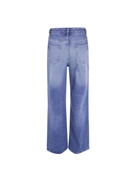 Szerokie jeansy A.p.c. niebieskie