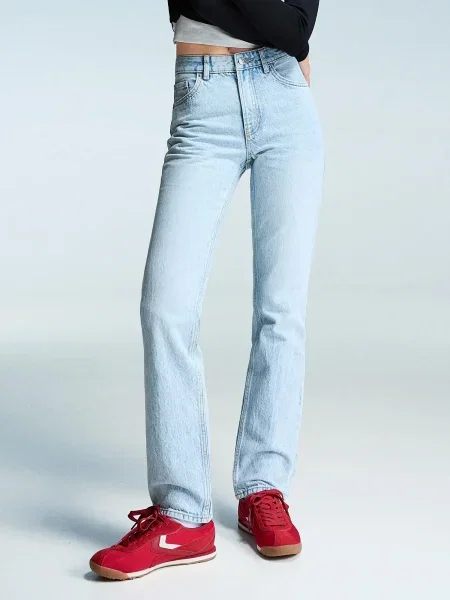 Bershka Jeans deschis albastru