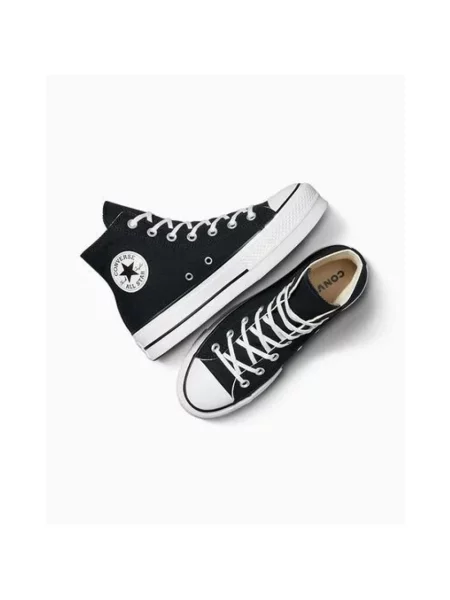 Sneakersy Converse Chuck Taylor All Star na platformie czarne