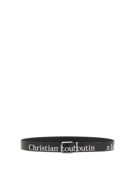 Pasek Christian Louboutin z paskiem czarny