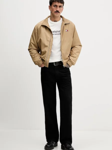 Bunda Tommy Jeans hnedá
