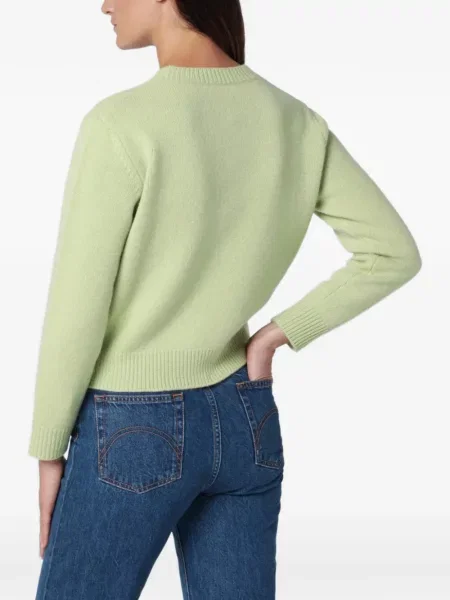 Pulover A.p.c. cu broderie verde