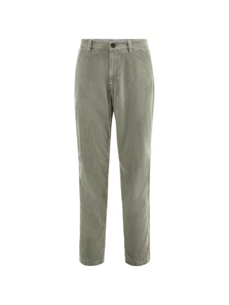 Pantaloni Brunello Cucinelli de catifea cord verde