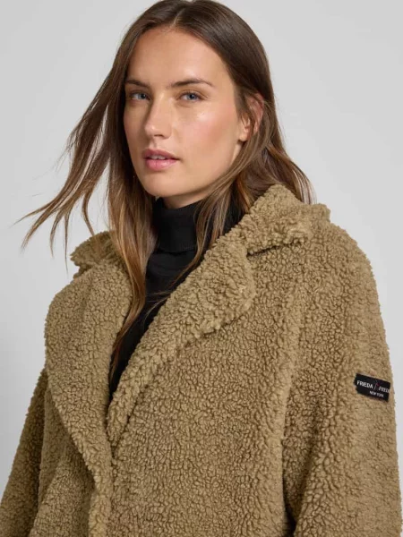 Płaszcz teddy z pikowanym elementem model Frieda & Freddies