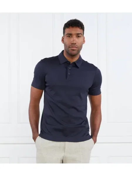 BOSS BLACK Polo Palosh 30 | Slim Fit negru