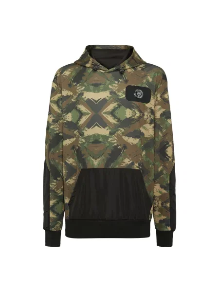 Bluza z kapturem Plein Sport z kapturem zielona