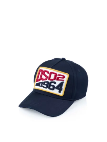 Czapka z daszkiem Dsquared2 niebieska