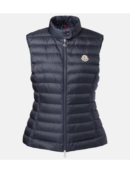 Kamizelka puchowa Moncler niebieska
