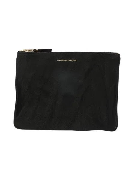 Portfel Comme Des Garcons skórzany czarny