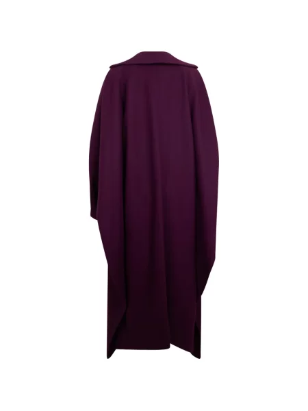 Palton Alberta Ferretti cu două rânduri de nasturi violet
