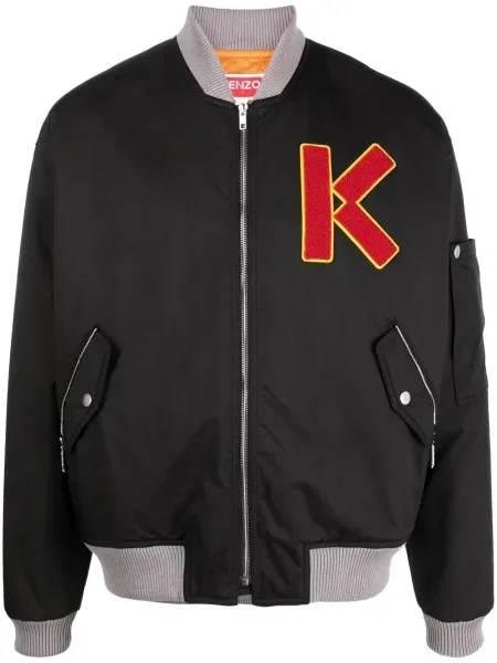 Geacă bomber Kenzo cu broderie negru