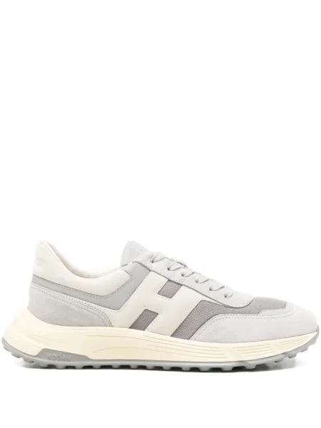 Sneakerși Hogan cu șireturi din dantelă gri