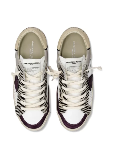 Маратонки Philippe Model Paris на райета бяло