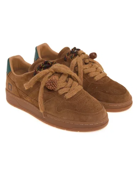 Sneakersy D.a.t.e. zamszowe brązowe