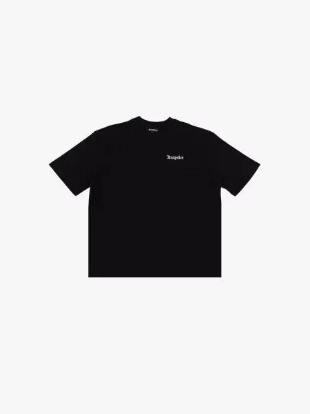 Dropsize Tričko světlemodrá / černá bílá