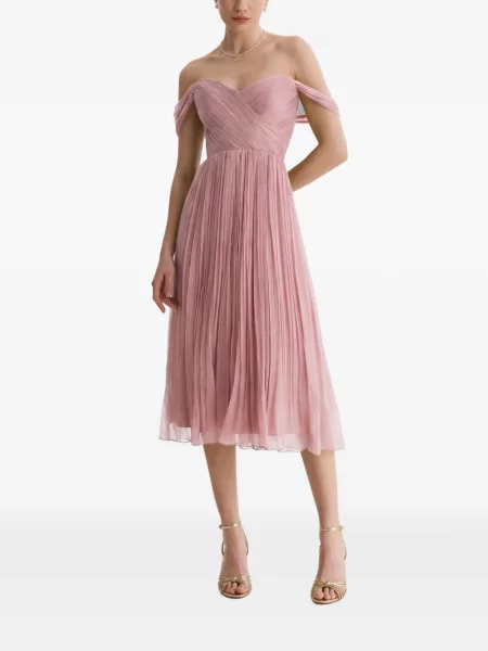 Rochie midi Framboise roz