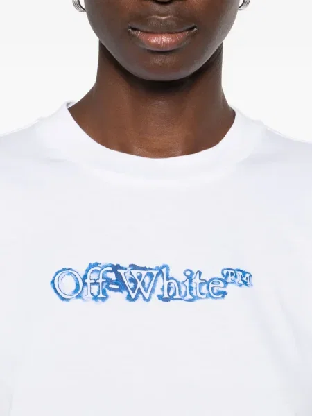Тениска Off-white с принт бяло