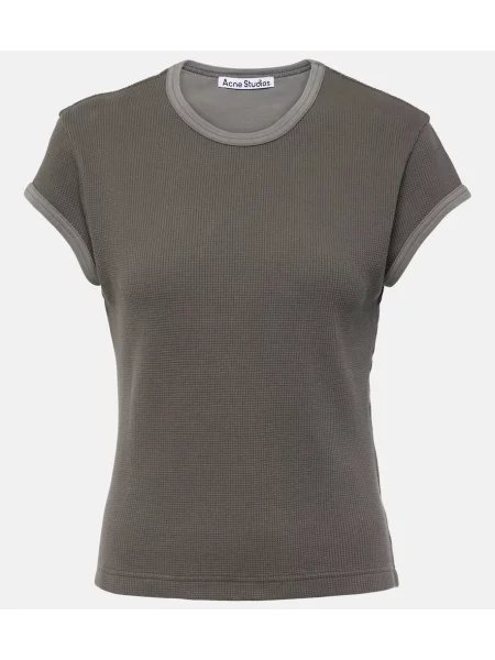 Tricou Acne Studios tricotate gri