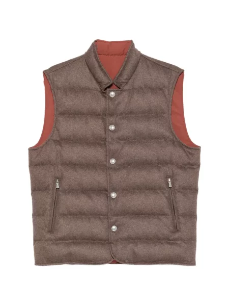 Reversibil vestă Eleventy maro