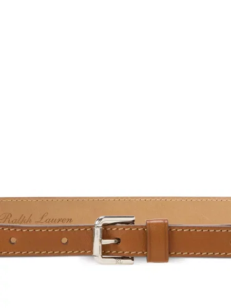 Cu centură curea Ralph Lauren Collection din piele maro
