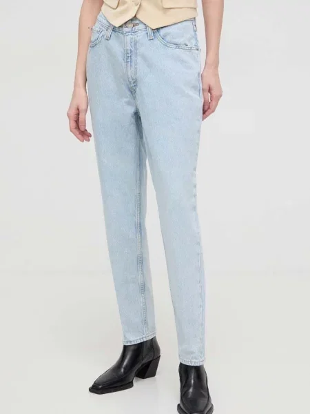 Levi's jeansy MOM JEAN niebieski