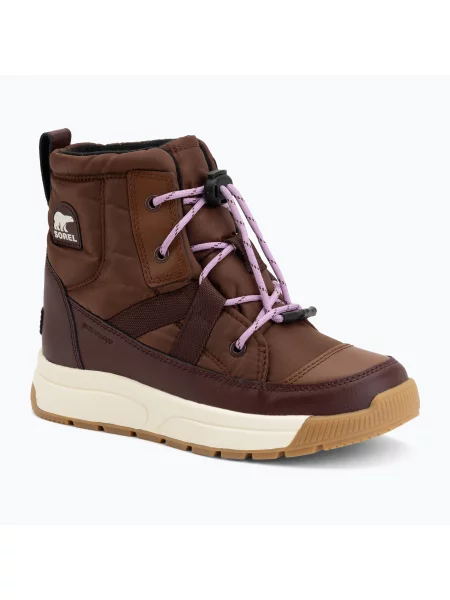 Gyerek hótaposó Sorel Whitney III Mid Wp dark auburn/red. Méret: 35 EU piros