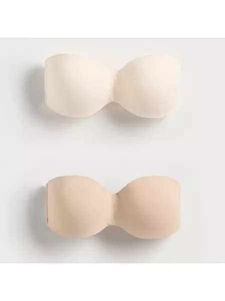 Reserved 2 darab bandeau melltartó krémszínű