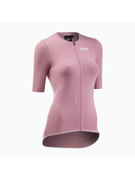 Тениска за колоездене Northwave Essence Jersey dusty malva синьо
