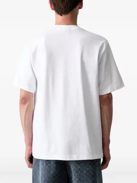 Tricou Daily Paper cu imagine alb