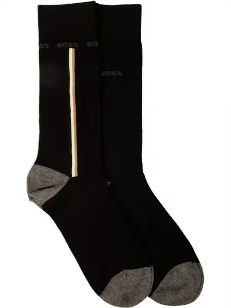 BOSS BLACK Șosete Iconic negru