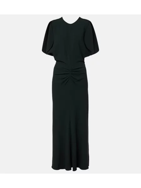 Rochie midi Victoria Beckham până la genunchi de costum verde