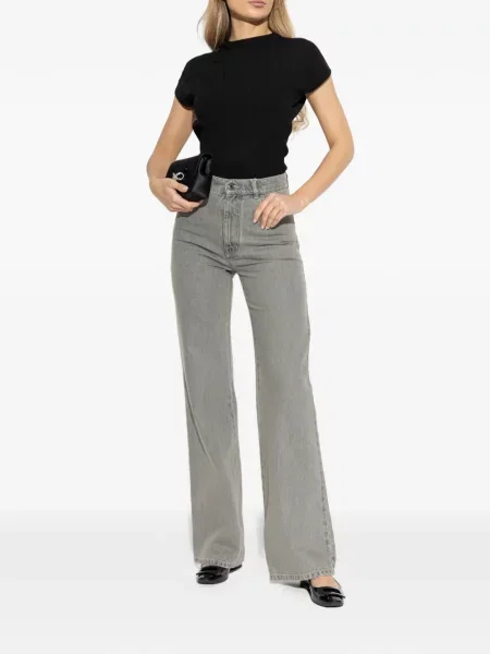 Blugi Max Mara cu 5 buzunare gri