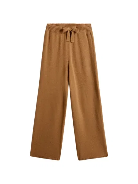 Pantaloni Woolrich tricotate cu cordon maro