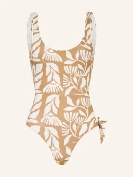 Watercult Strój Kąpielowy Coastal Bohemia Z Wycięciami beige beżowy