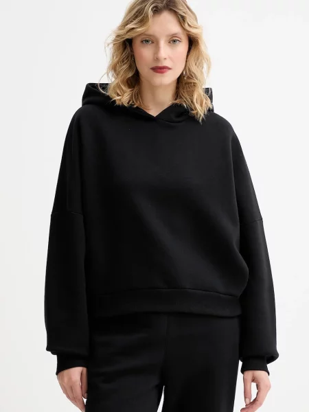 Mikina MUUV. MUUV. x Answear s kapucí melanžová černá