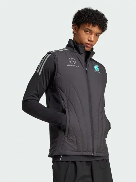 Утепленный жилет Adidas черный