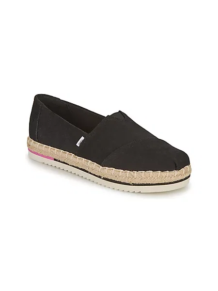 Espadrile Toms s platformo črna