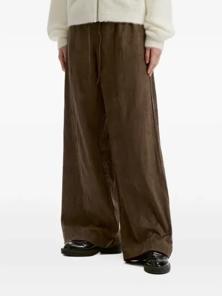 Pantaloni Tout A Coup cu cordon maro