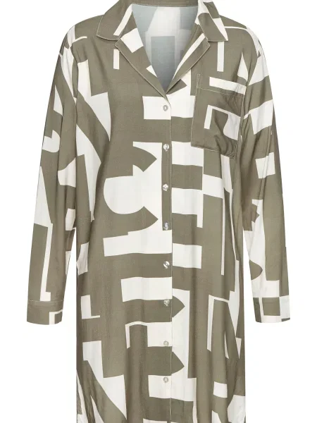 FRENCH CONNECTION Spalna srajca zelena bela