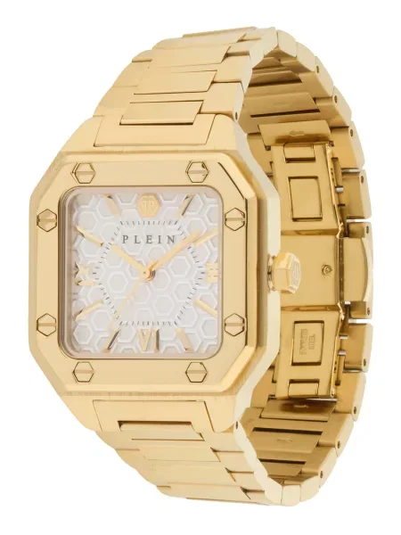 Philipp Plein Ceas analogic crem / auriu alb