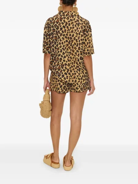 Cămașă Simon Miller cu imagine cu model leopard