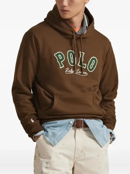Dlouhá pruhovaná s límcem kšiltovka Polo Ralph Lauren modrá
