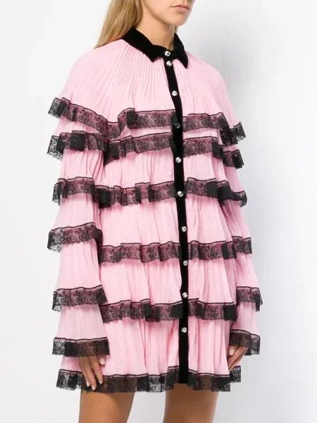 Rochie mini Philosophy Di Lorenzo Serafini scurtă de costum roz