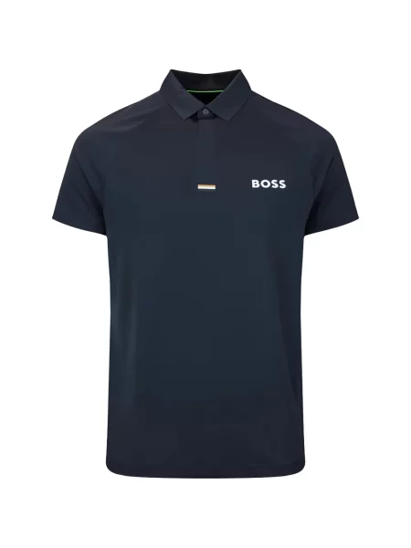 Tricou polo Boss cu imagine albastru