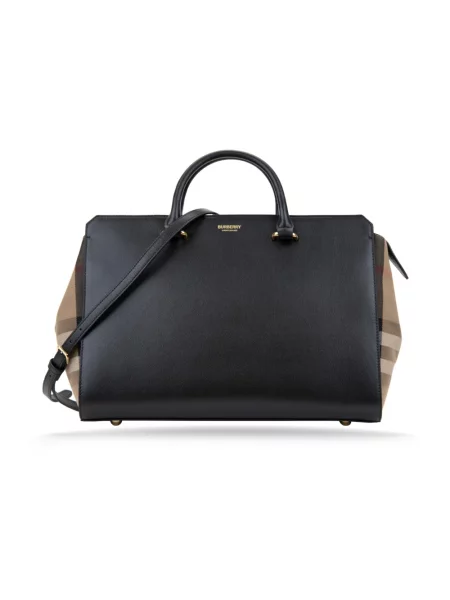 Torebka skórzana Burberry skórzana czarna