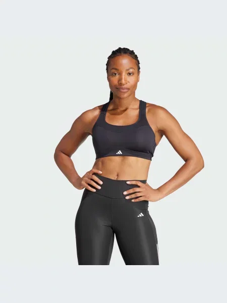 Топ спортивний adidas Clima перероблений чорний