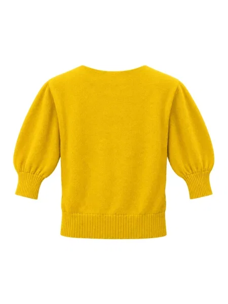 Sweter Liviana Conti wełniany żółty